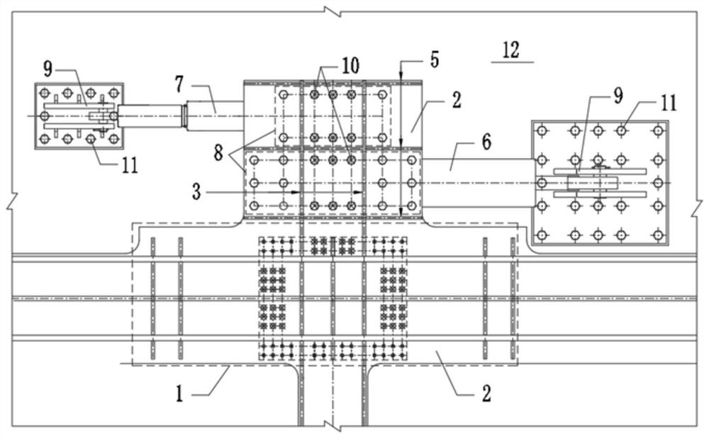 Steel truss girder cable-stayed bridge and damper connecting bracket device thereof