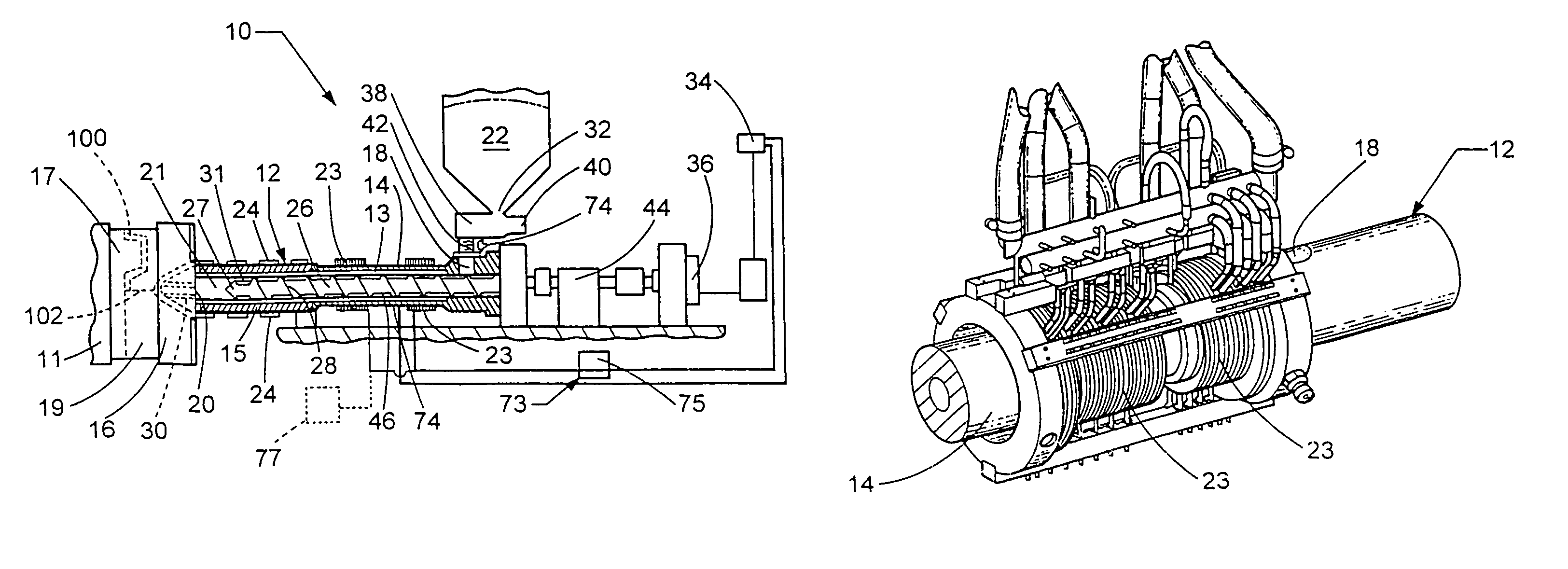 Apparatus for molding metals