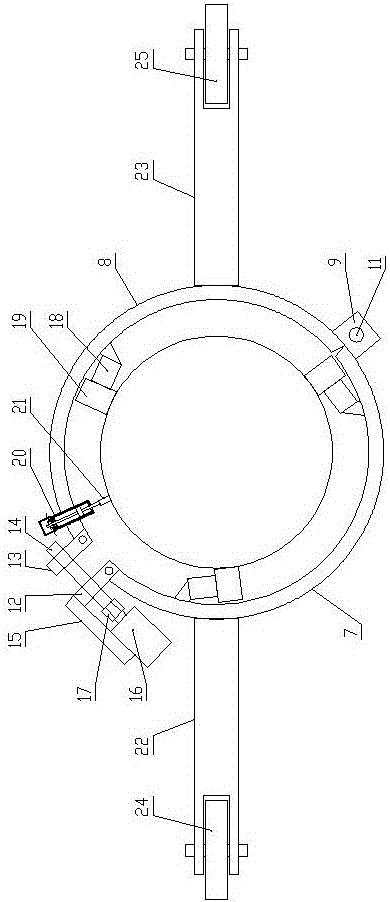 Elevator for distribution line cement wire pole and construction operation method of elevator