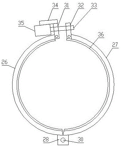 Elevator for distribution line cement wire pole and construction operation method of elevator