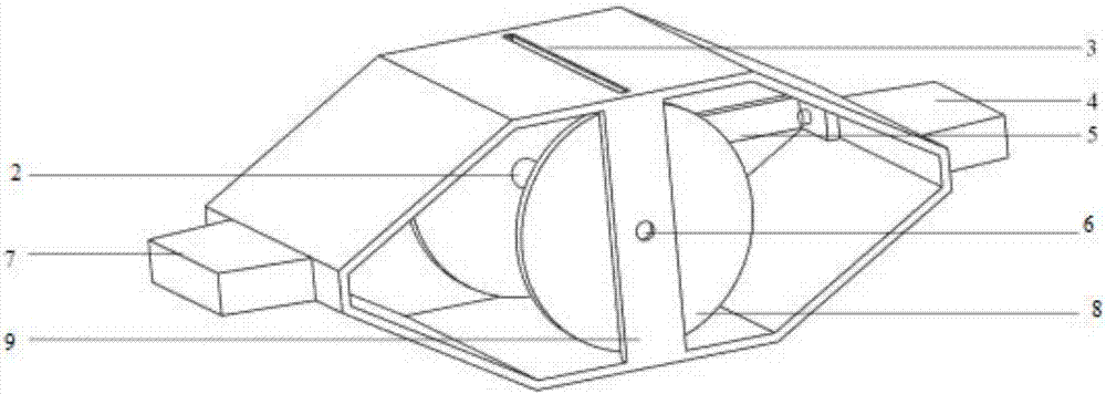 Special-shaped shuttle used for bundle-shaped filament weaving