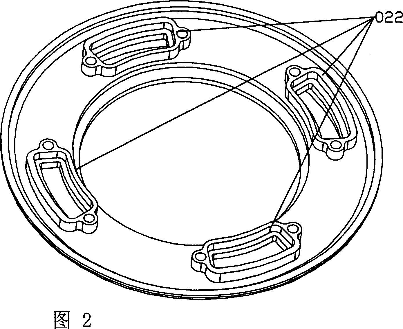 Top air intake gas stove burner