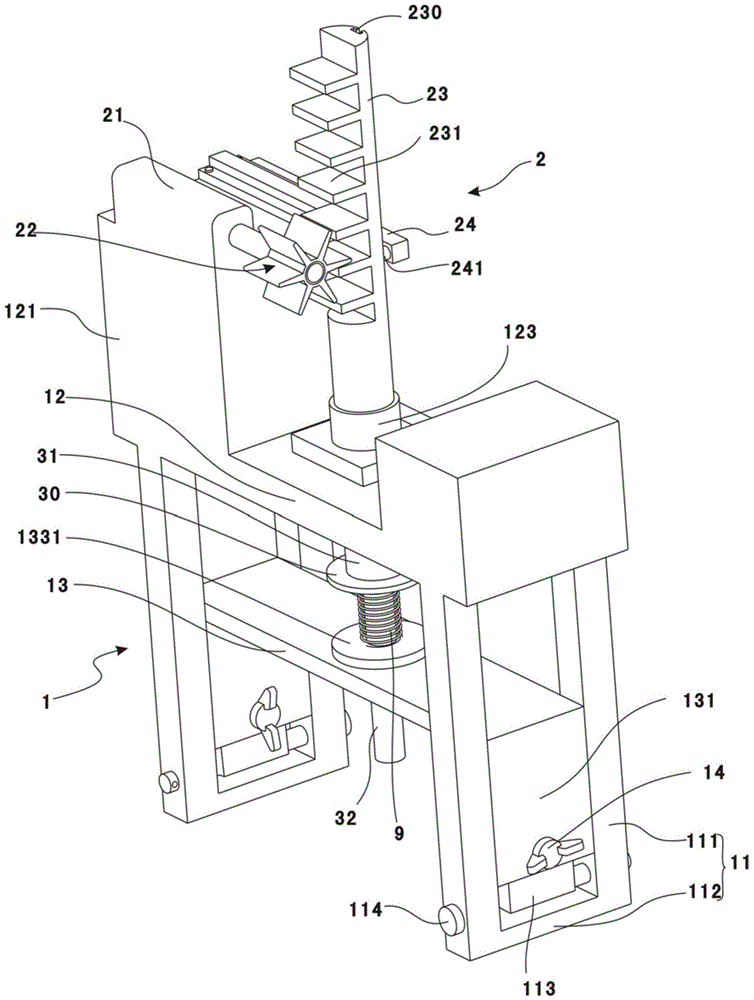 Spring deformation performance testing device