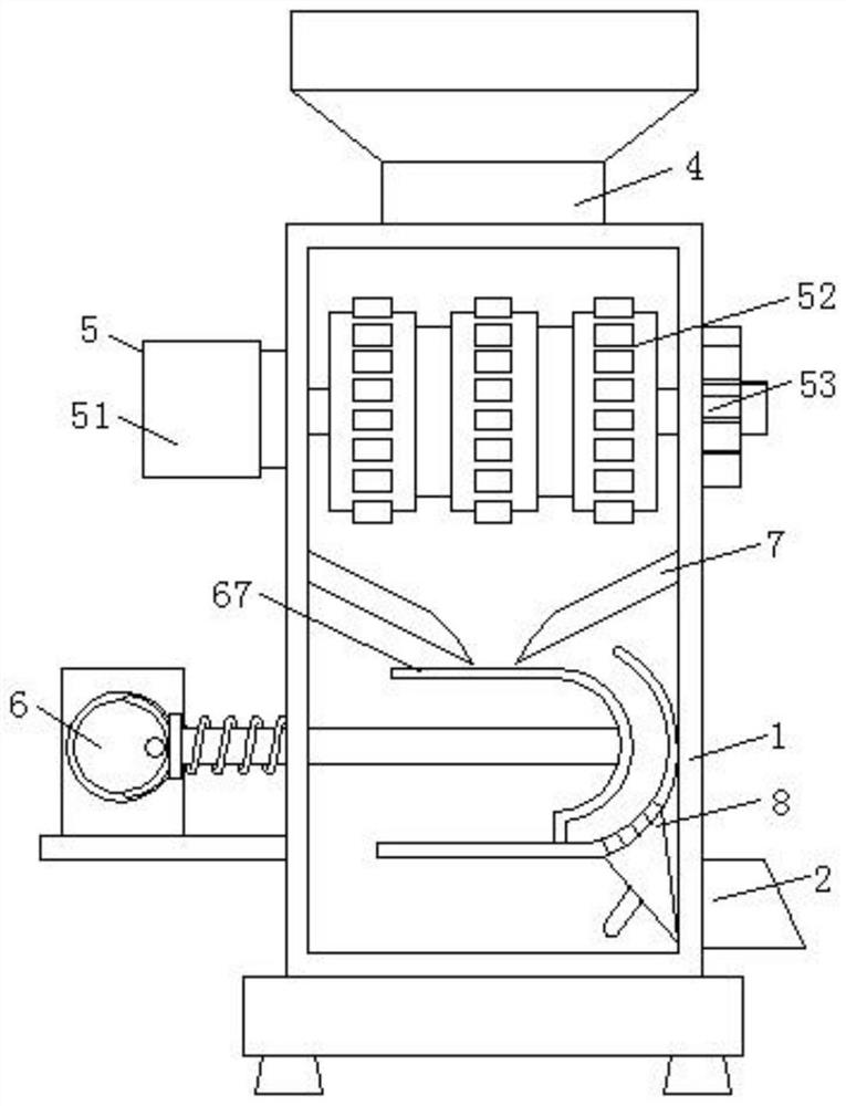 Juicing device for food processing