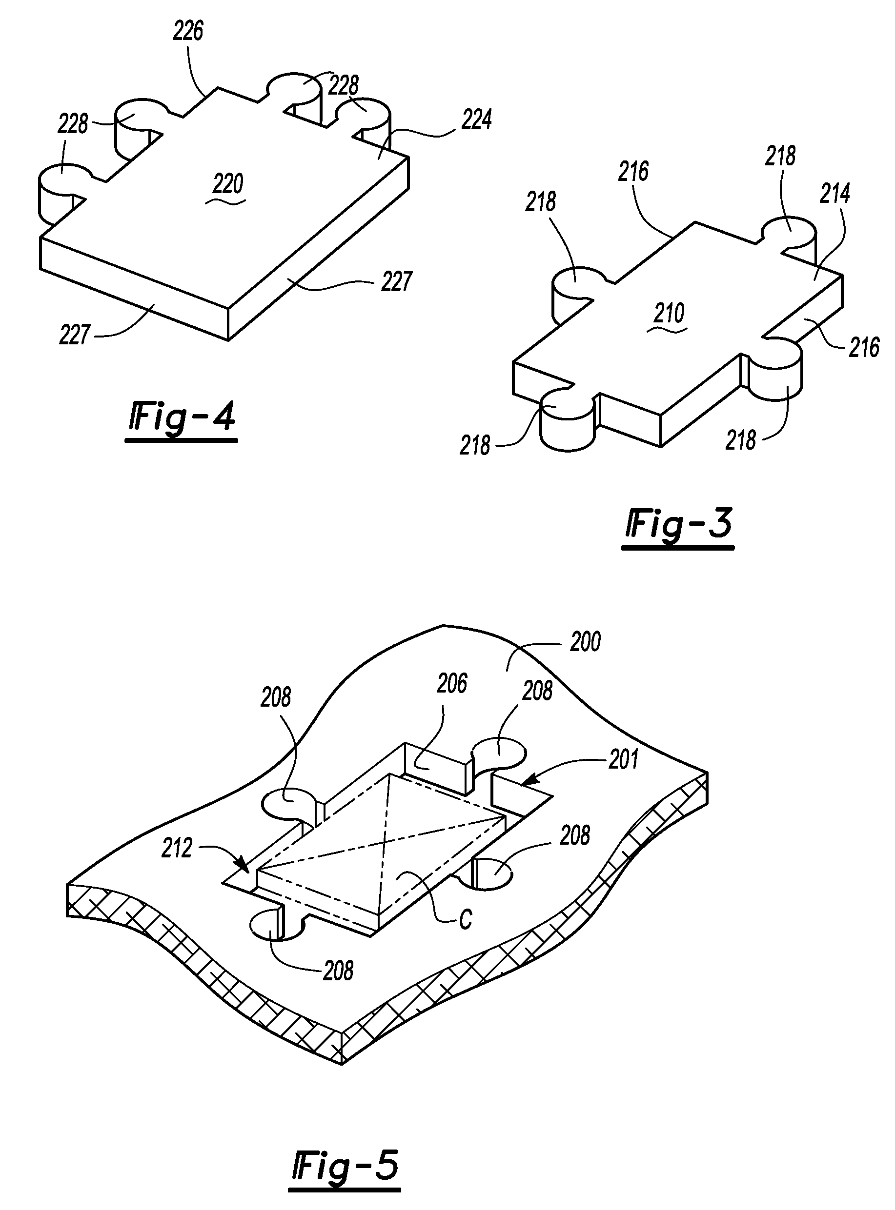 Pad for use under a covering layer