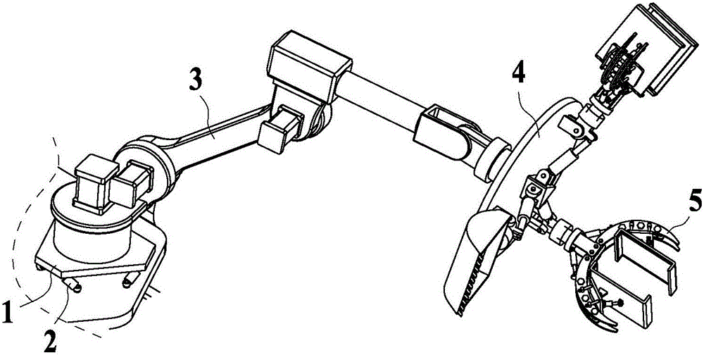 Palletizing robot based on parallel connection mechanism