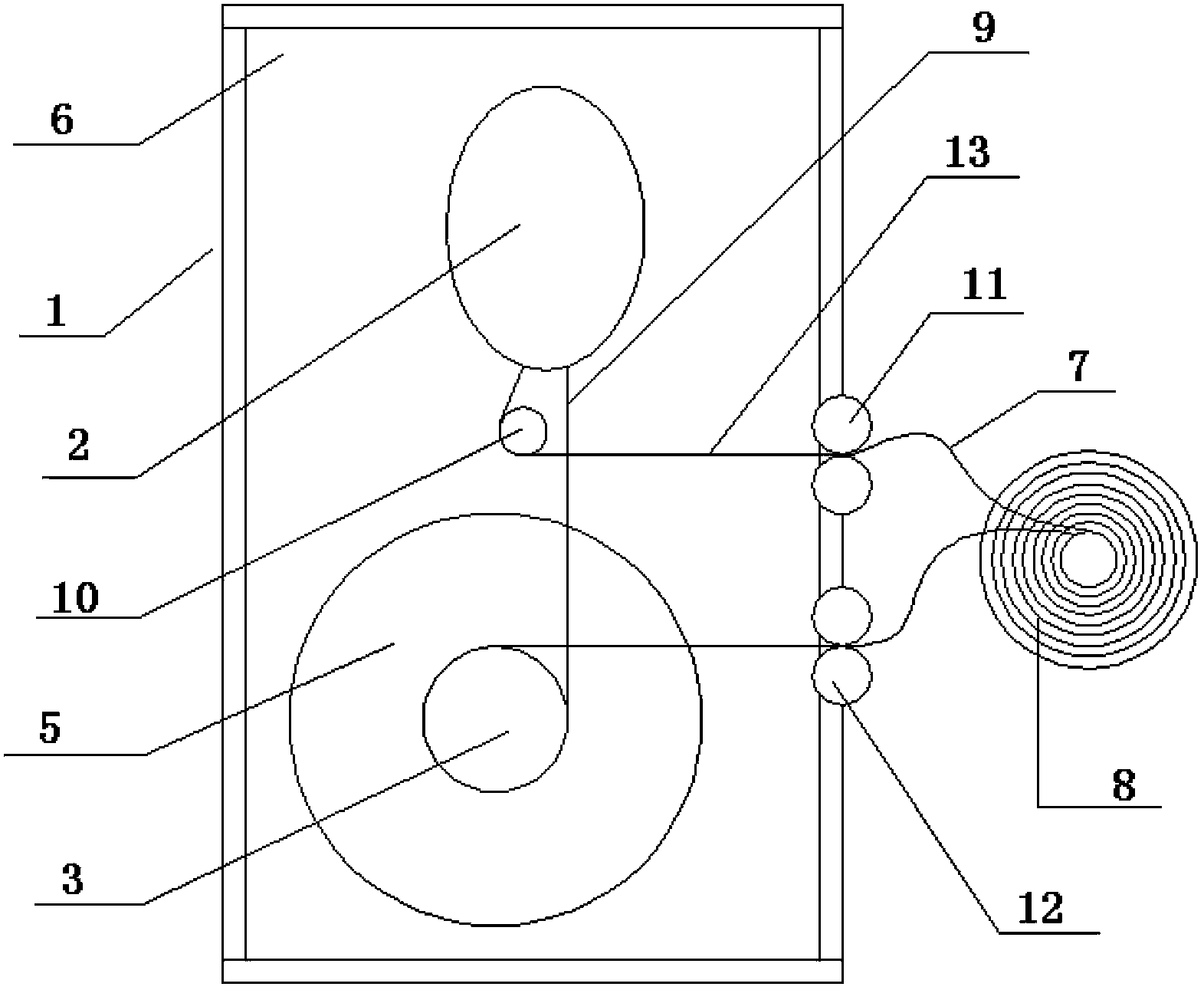 Building with descent control device