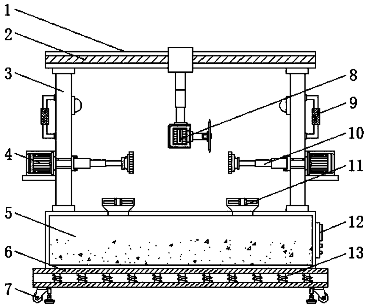 Hardware building material grinding equipment with automatic dust removal function