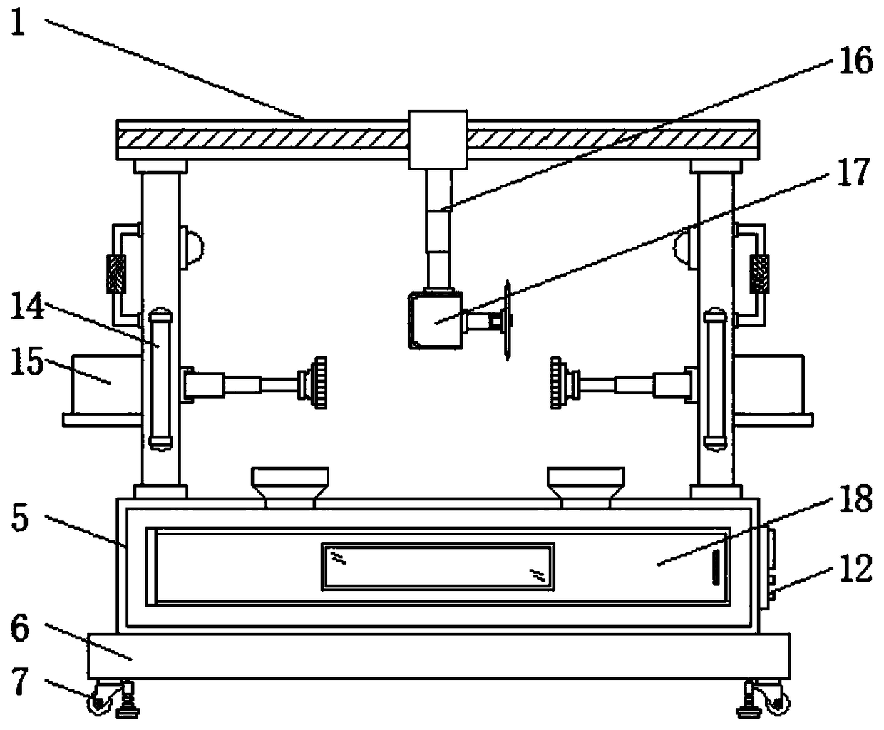 Hardware building material grinding equipment with automatic dust removal function