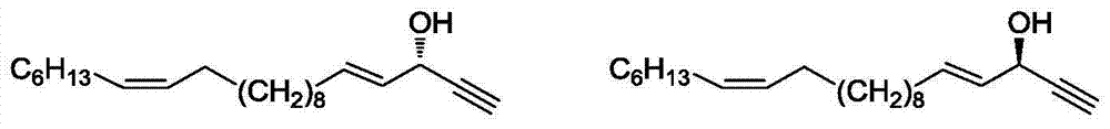 Marine natural product (+)-(4E, 15Z)-4, 15-docosadienoic-1- alkyne-3-alcohol and synthetic method of enantiomer thereof