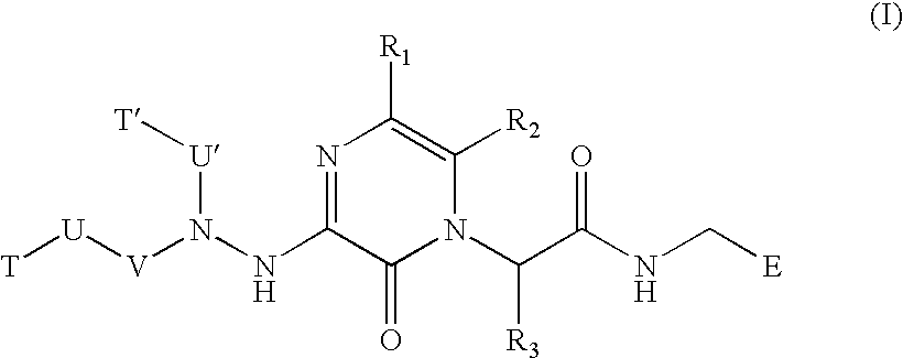 Substituted hydrazinyl heteroaromatic inhibitors of thrombin