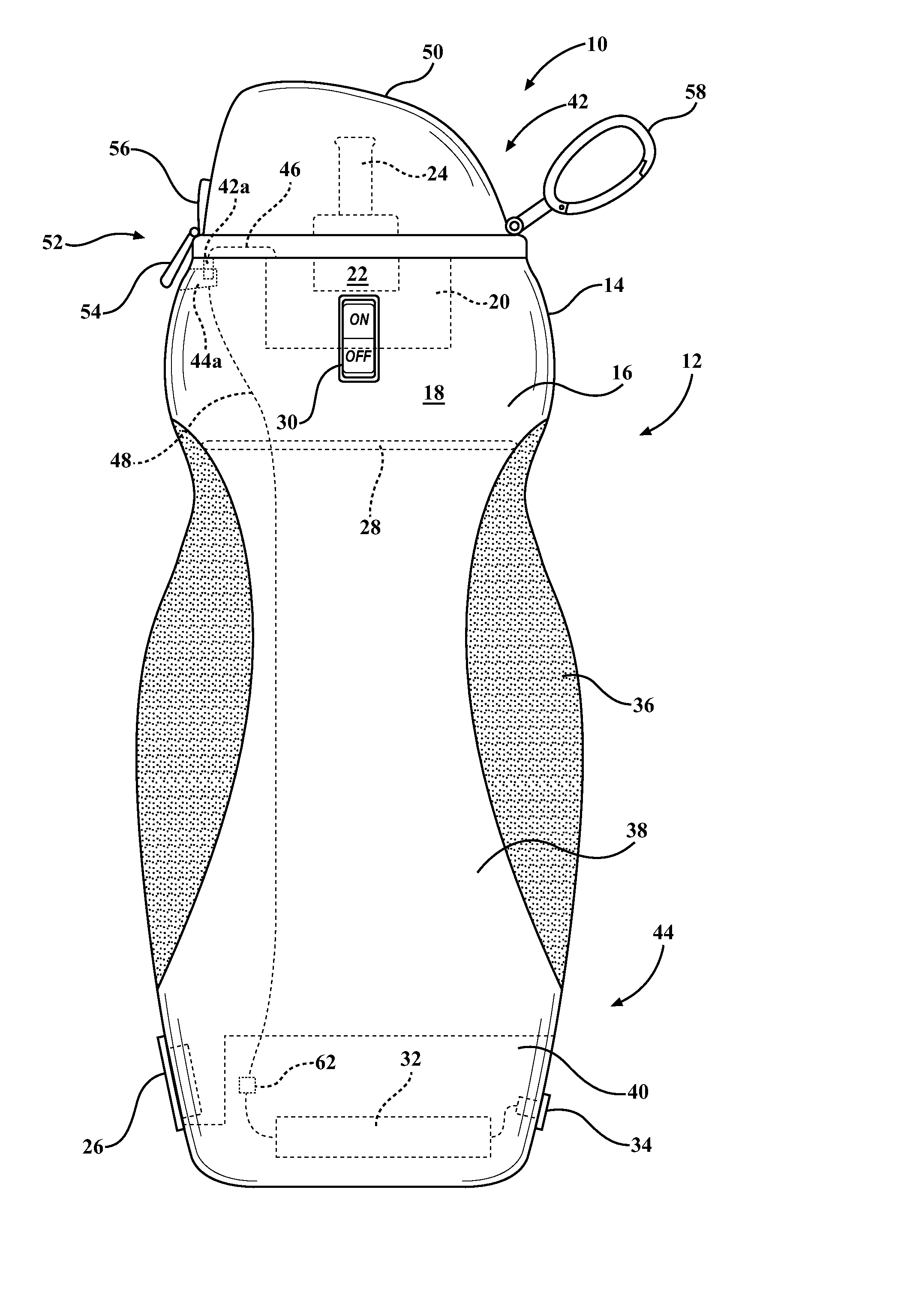 Hand-held cleaning device and vehicle configured to equip the same