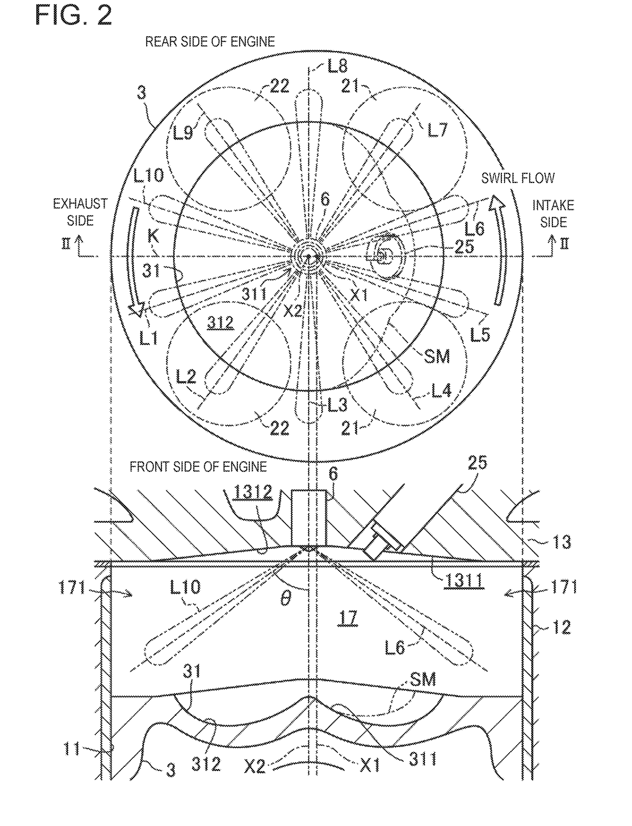 Fuel injection device of engine