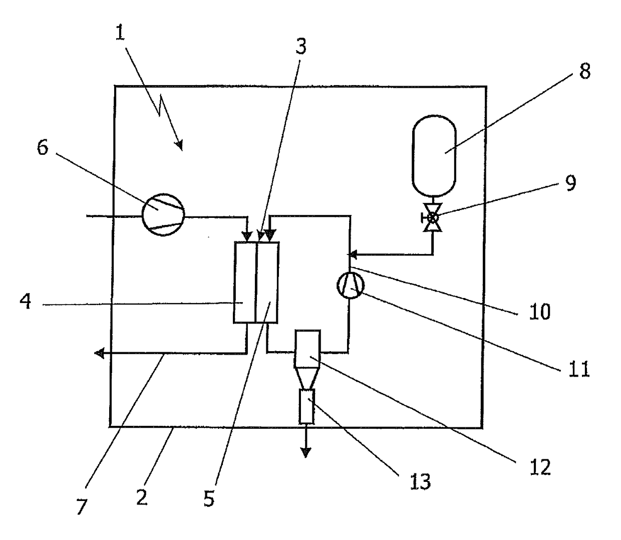 Device for discharging liquid