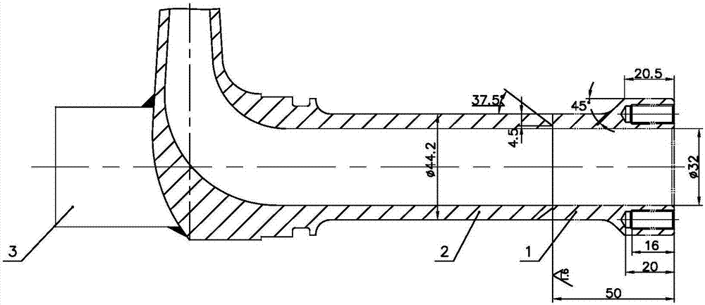 Cold metal transition welding repairing method for wear or breakage of jet nozzle of universal pitot tube pump