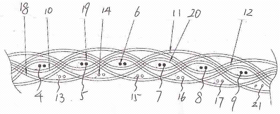 High-strength fiber double-layer interweaved composite hose and production method thereof