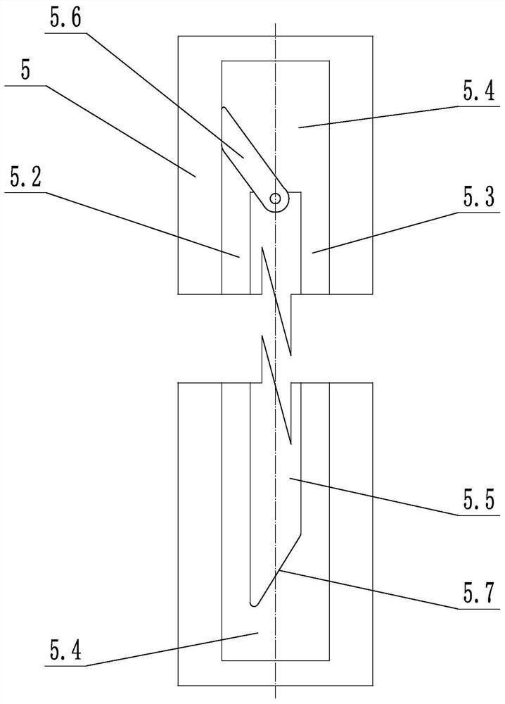 Feeding and discharging pushing mechanism of laser marking device