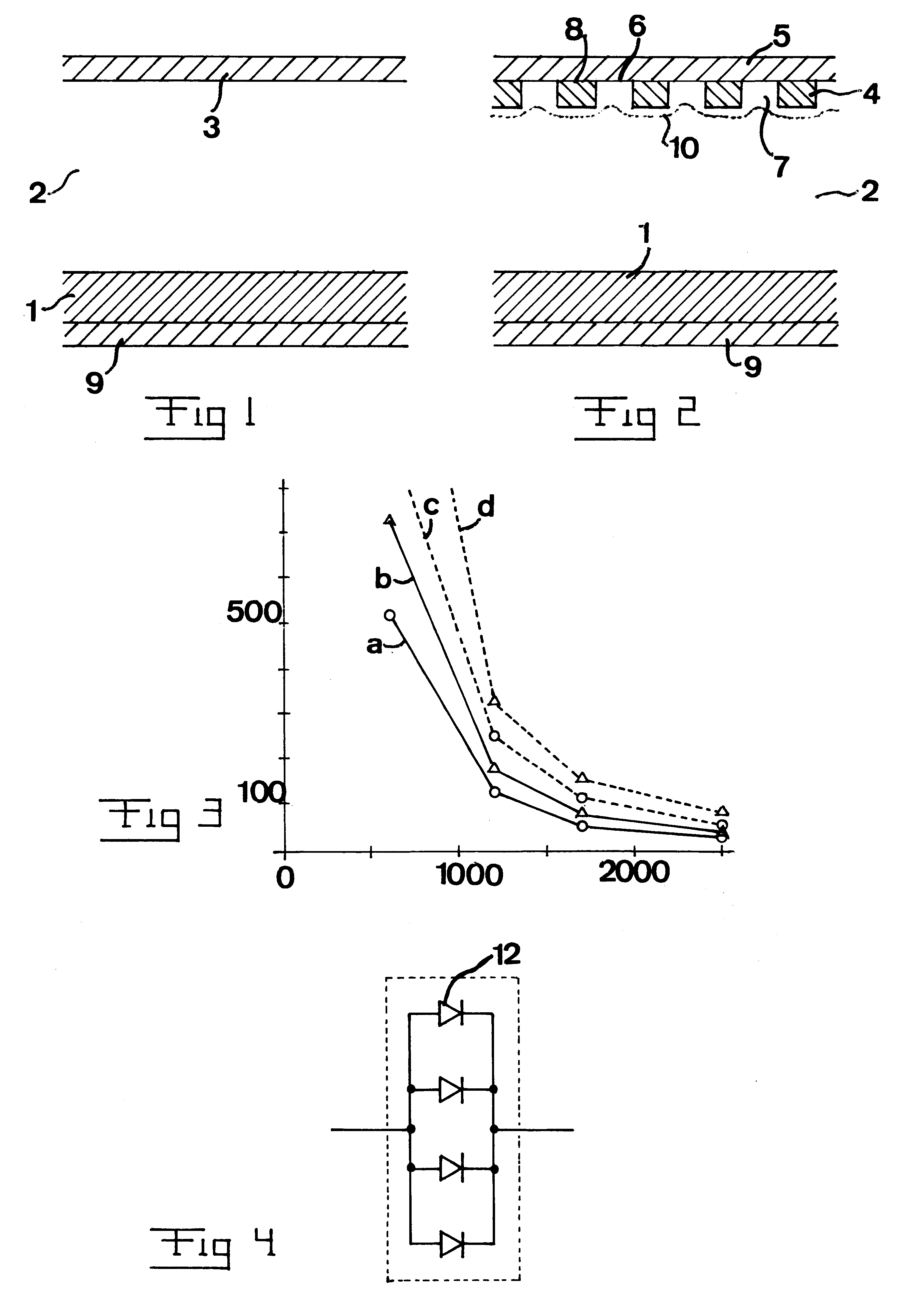 Method concerning a junction barrier Schottky diode, such a diode and use thereof