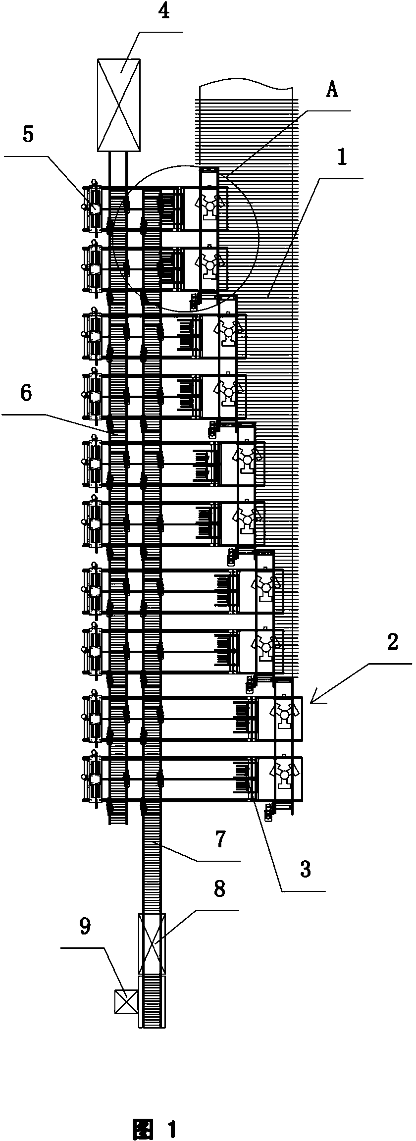 Ceramic tile full-automatic packaging production line