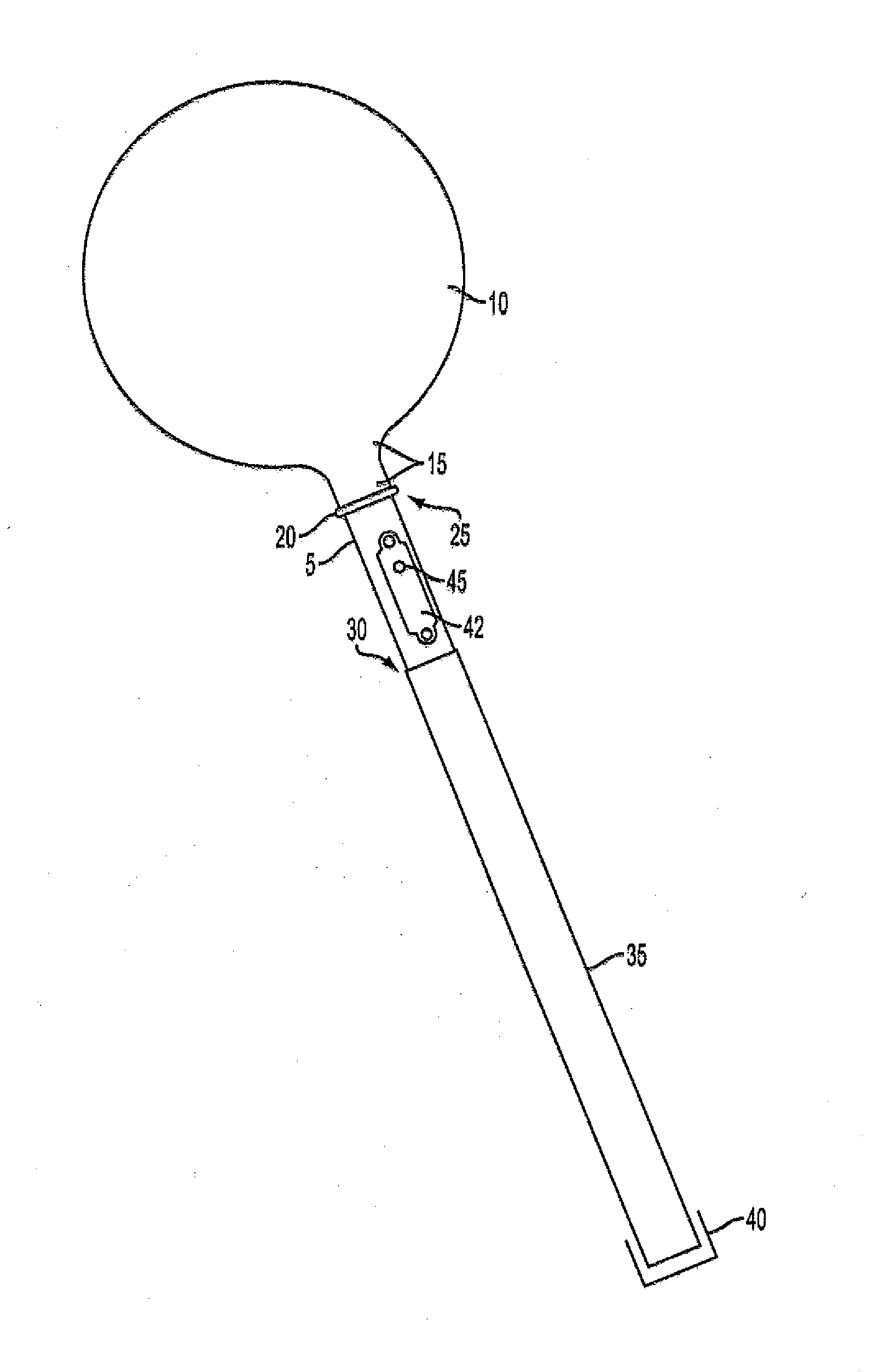 Balloon Inflation, Illumination and Holding Device