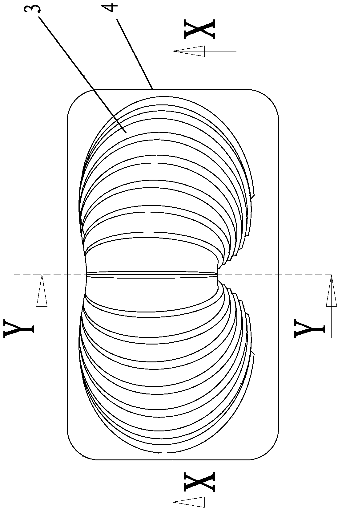 An asymmetric led street light lens