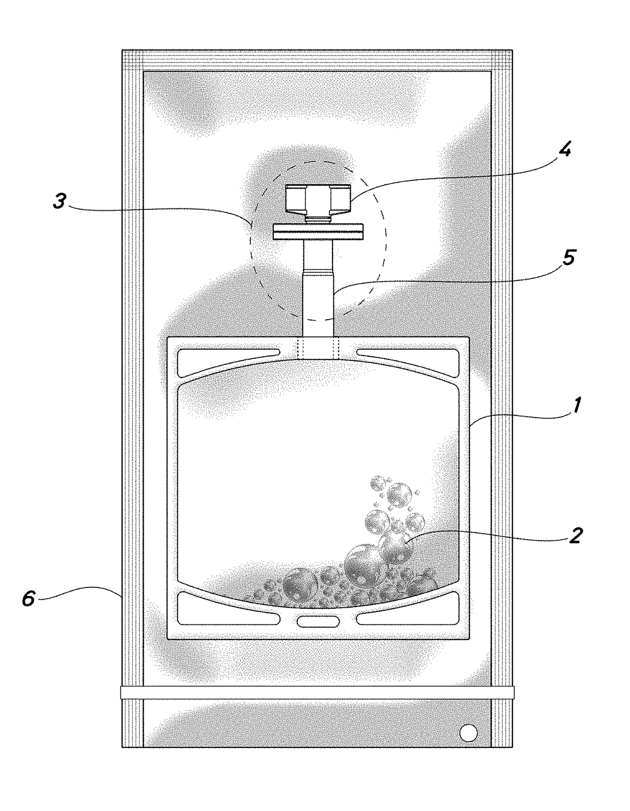 Container for a solution of human plasma proteins and method for obtaining thereof