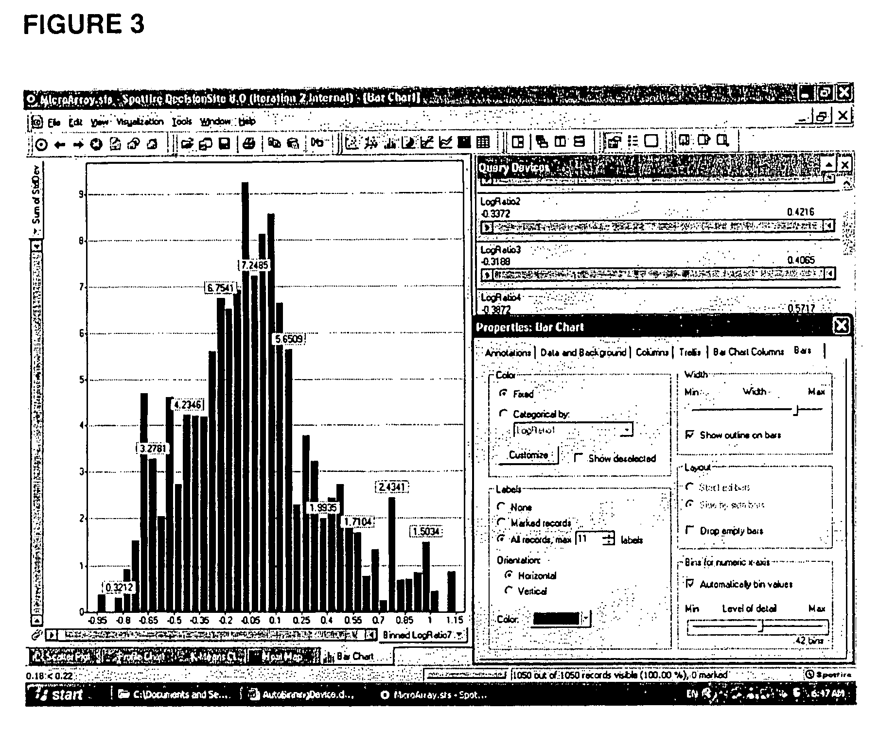 Binning system for data analysis