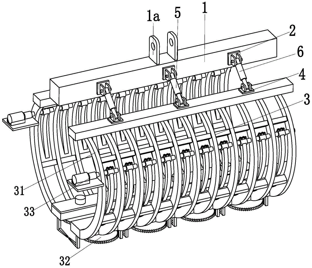 A rotary cutting and compacting integrated grab