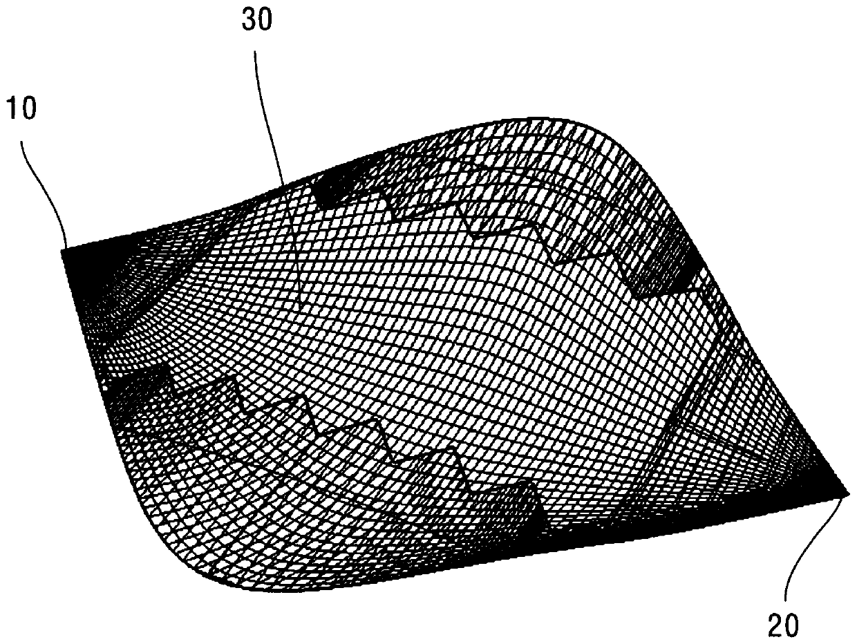 A carrier for testing the lateral radar cross section of the antenna