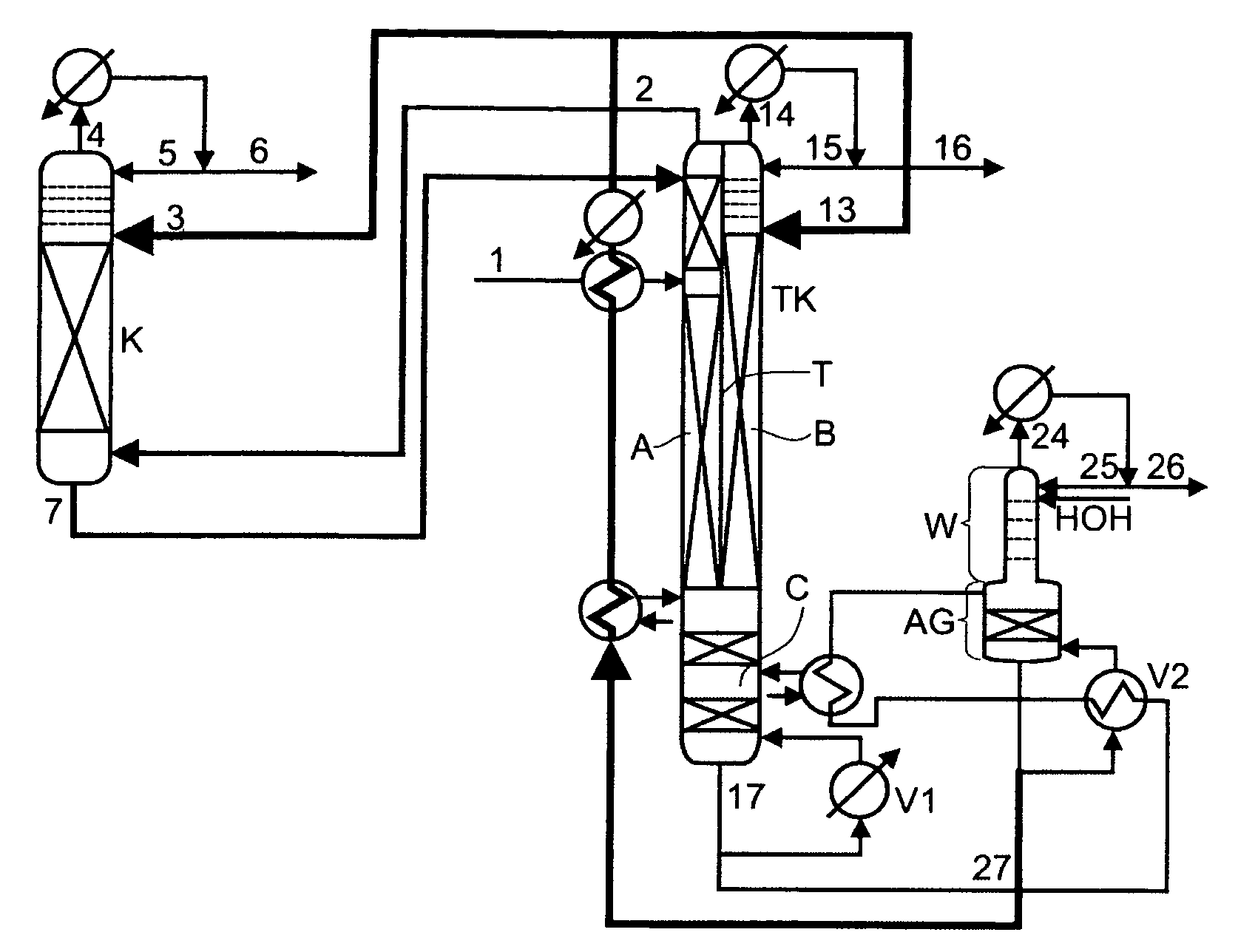 Process for obtaining crude 1,3-butadiene from a C4 cut