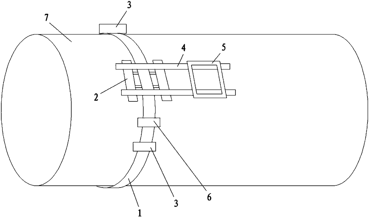 A device for improving on-site X-ray shooting efficiency of gas-insulated switch