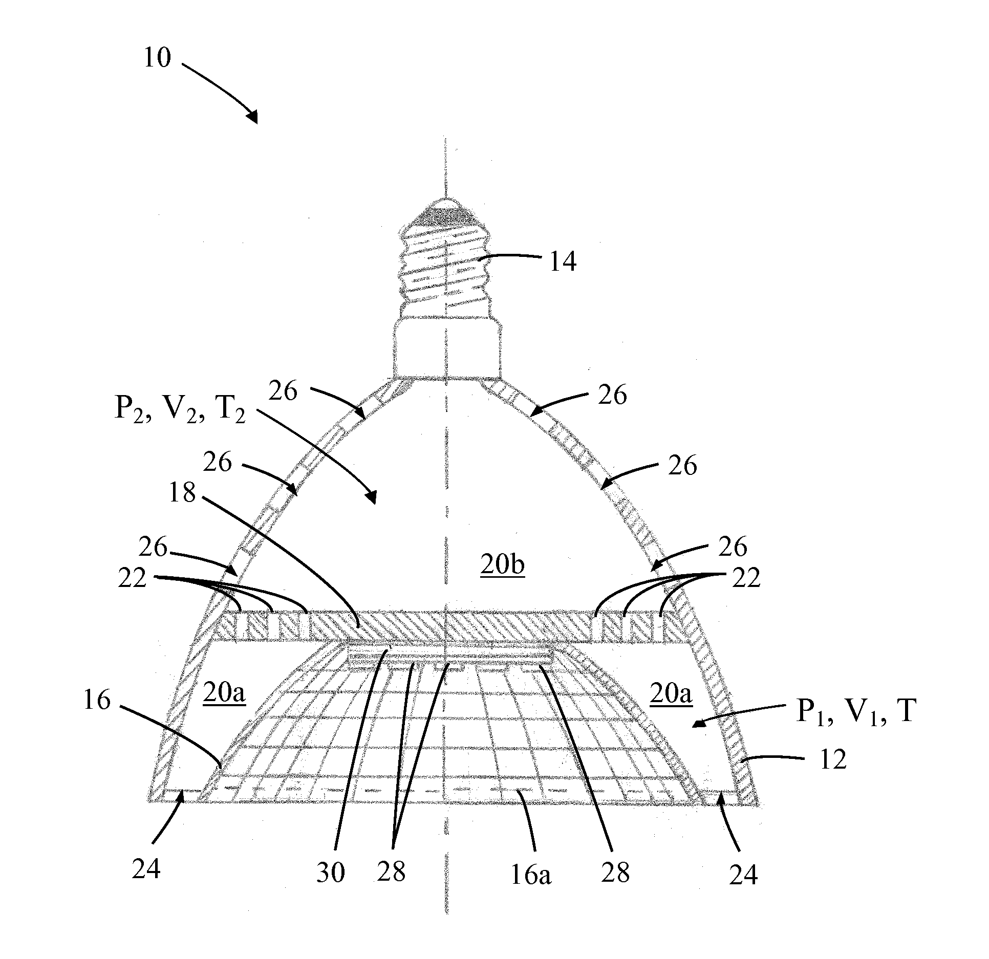 Solid-state lamps with passive cooling