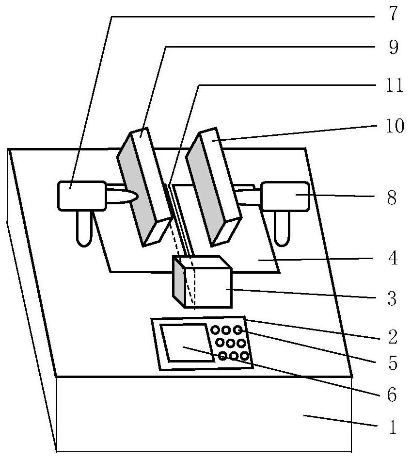 A fabric wrinkle recovery performance testing device and use thereof