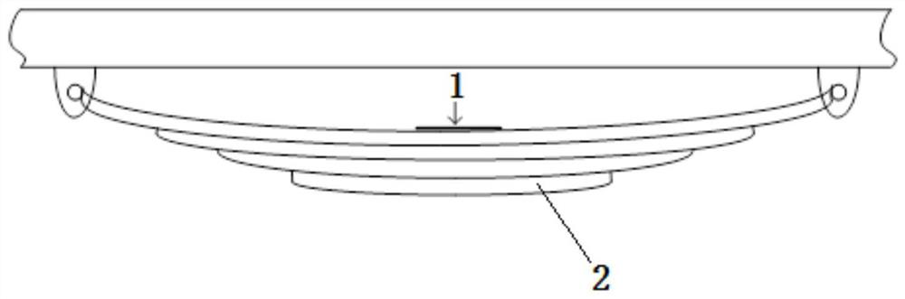 Tank truck whole vehicle mass dynamic estimation method based on plate spring deformation