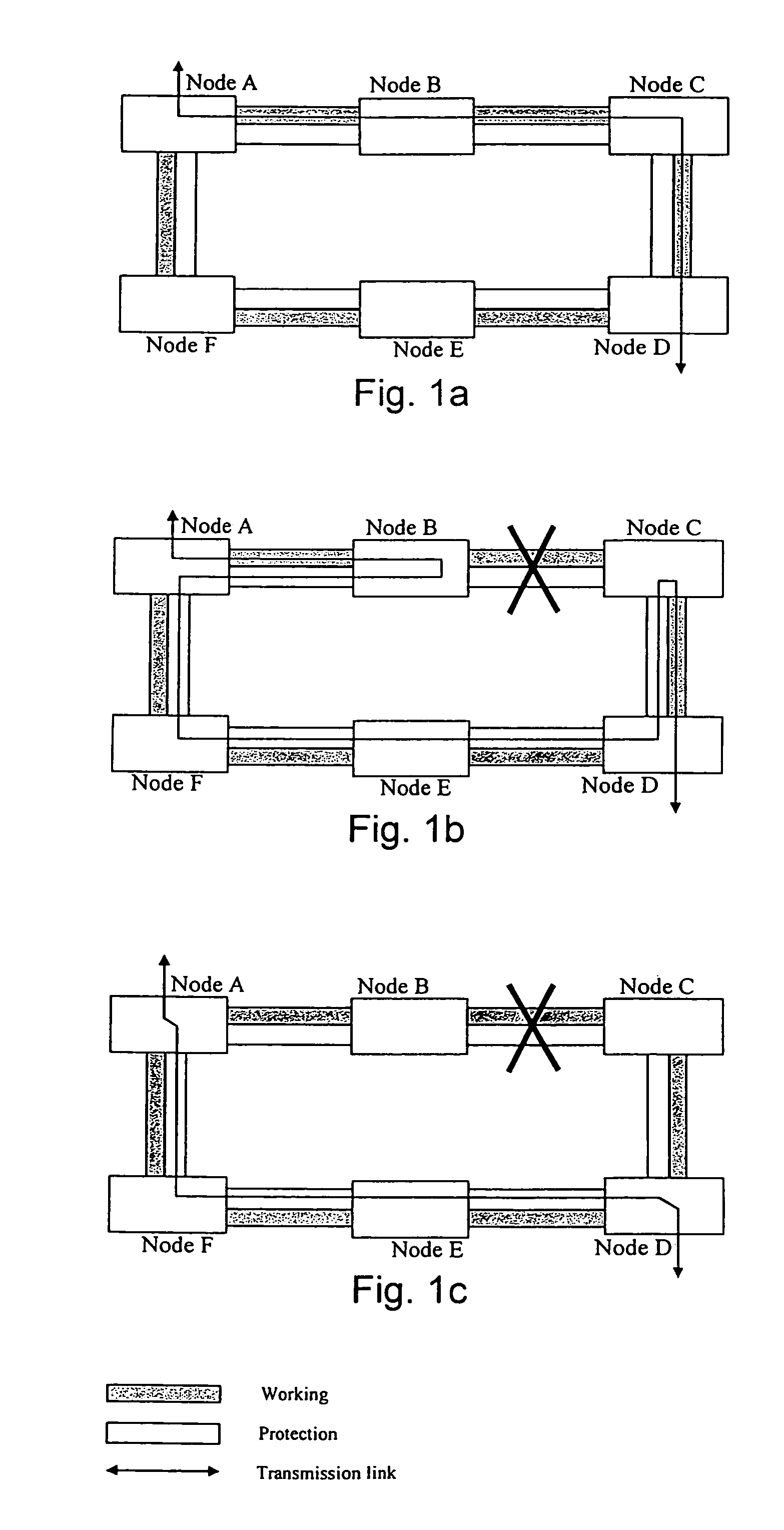 Autoprotected optical communication ring network