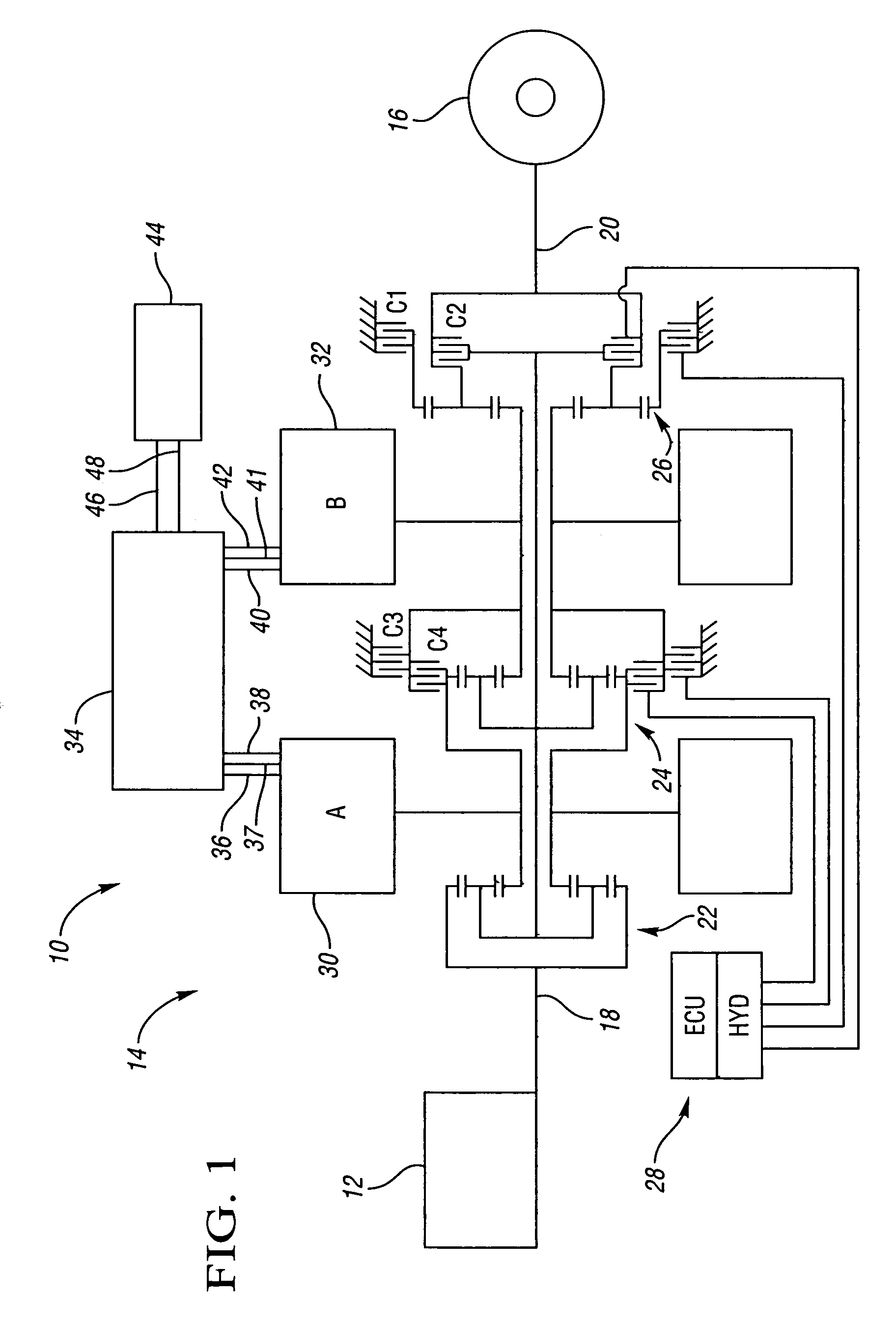 Multiplexed trim valve system for an electrically variable hybrid transmission