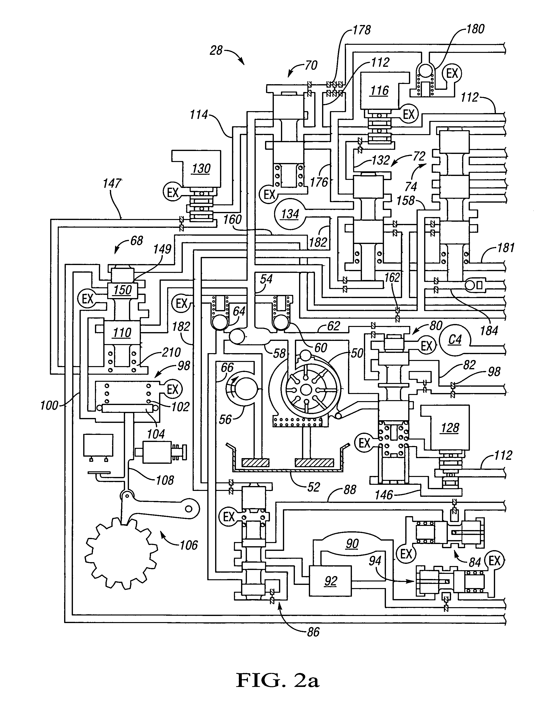 Multiplexed trim valve system for an electrically variable hybrid transmission