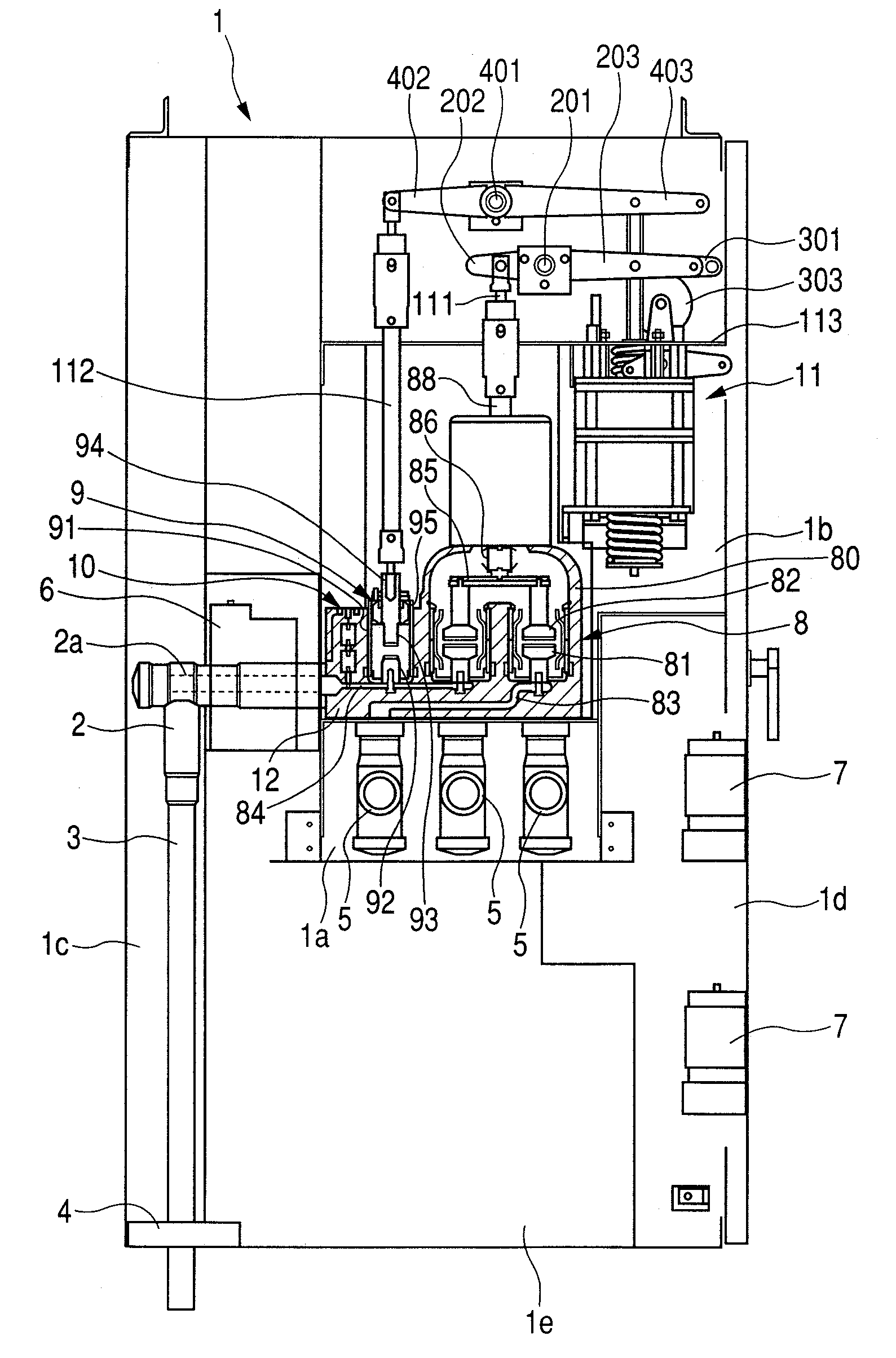 Vacuum insulated switchgear