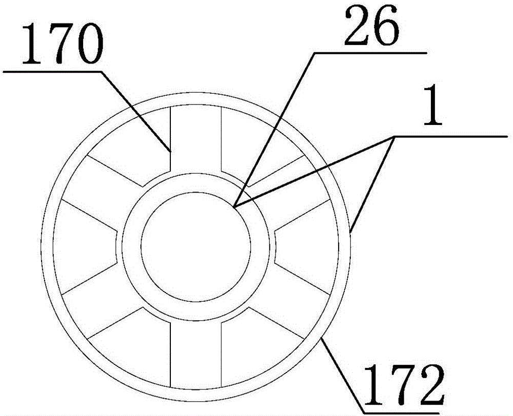 Rotary jet-type mop washer-dryer having rotary support and self-locking spindleless lifting cylinder