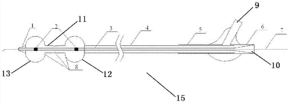 Double-sacculus conduit for thrombolysis