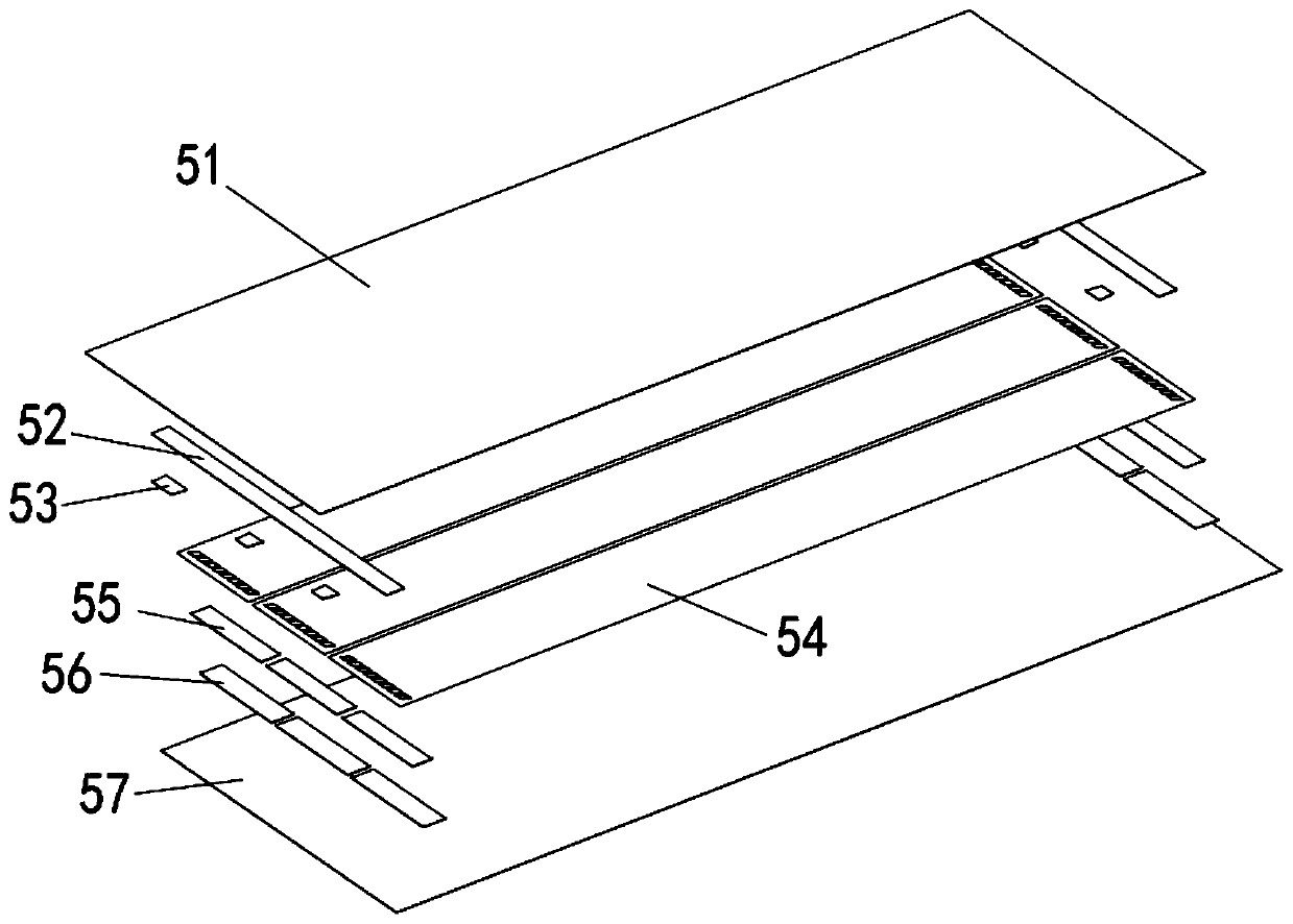 Graphene heating brick circuit structure