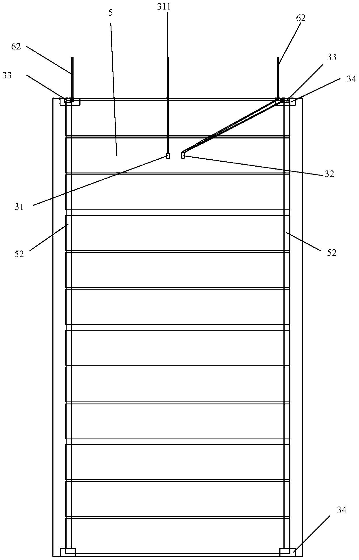 Graphene heating brick circuit structure