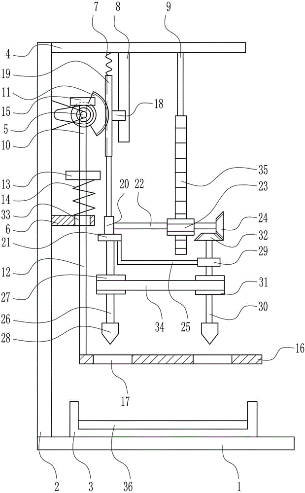 Efficient flip-flop drilling device for producing shoes