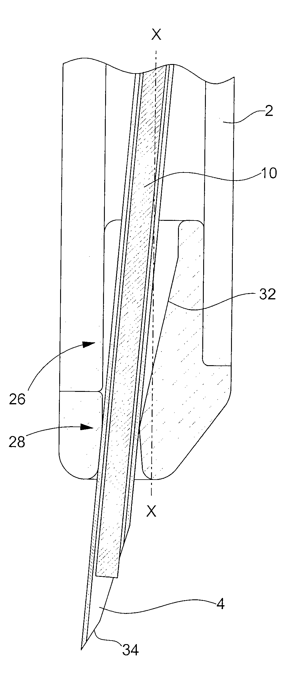 Device for injecting a pharmaceutical active principle