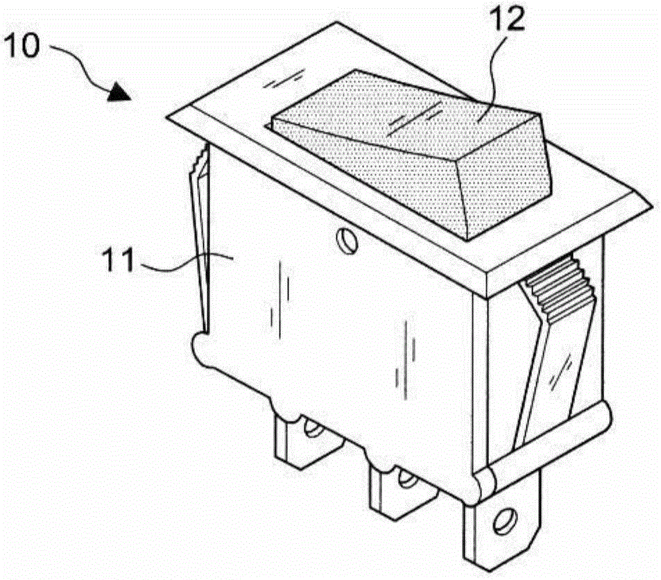 Current overload protection switch with lightning protection function