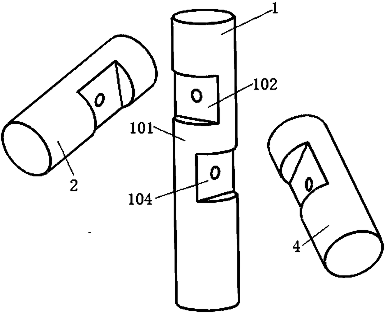 Scaffold device and scaffold fixing method