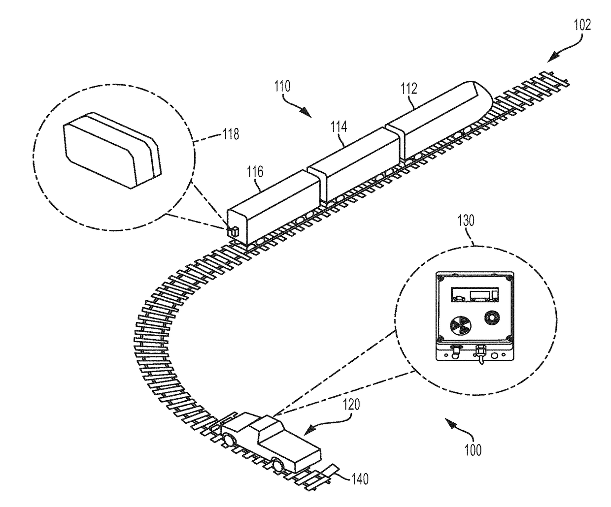 V-aware end of train device