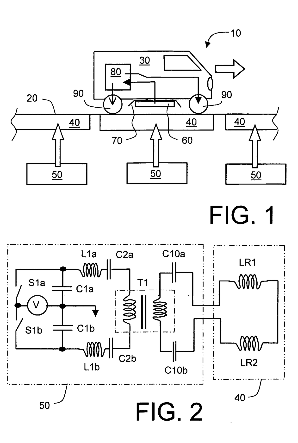 Inductive power coupling systems for roadways