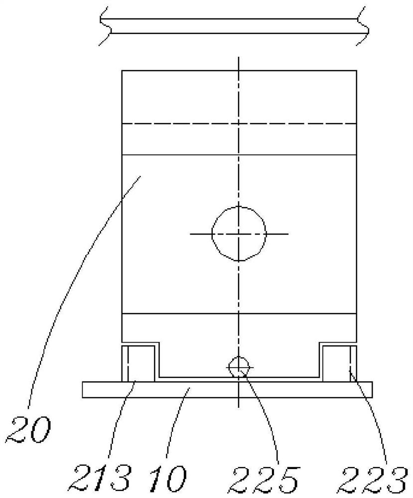 A cylindrical battery connection seat