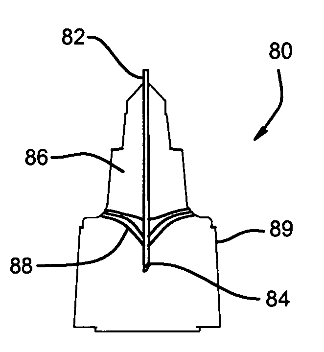 Cannula tip eye drop dispenser